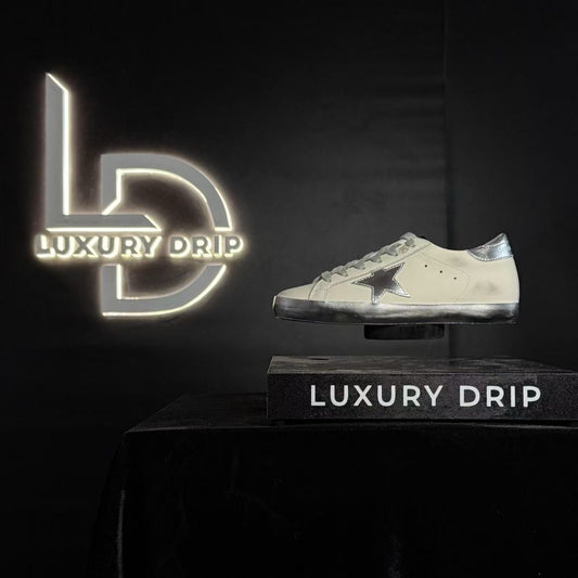 GOLDEN GOOSE FOXING SPARCLE ARGENTO
