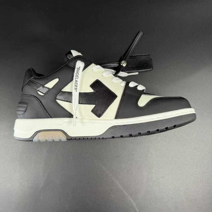 OFF-WHITE OUT OF OFFICE “OOO” CALF LEATHER BLACK