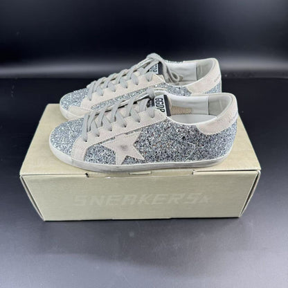 GOLDEN GOOSE IN GLITTER ARGENTO
