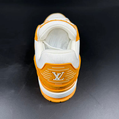 Trainer Yellow Monogram Denim White