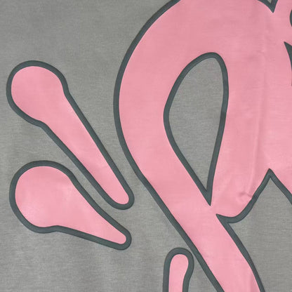 SYNA WORLD LOGO T-SHIRT – SHORT SET – GREY/PINK