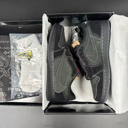 J1 RETRO LOW TRAVIS BLACK PHANTOM
