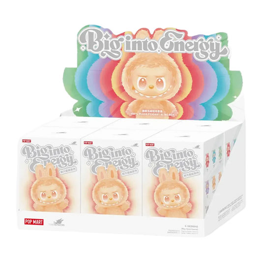 POP MART THE MONSTERS LABUBU BIG INTO ENERGIY SERIES VINYL PLUSH PENDANT SEALED CASE (6 BLIND BOX)