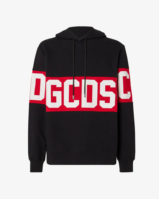 FELPA CON BANDA LOGO GCDS