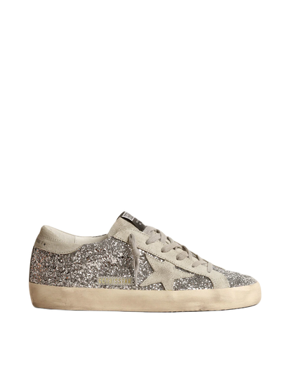 GOLDEN GOOSE IN GLITTER ARGENTO