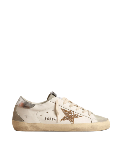 GOLDEN GOOSE STELLA IN GLITTER ORO