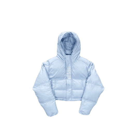 WOMEN’S DECODEED HOODED PUFFER 2.0 JACKET- ICE BLUE