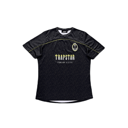 T-SHIRT FOOTBALL JERSEY-BLACK-LIME