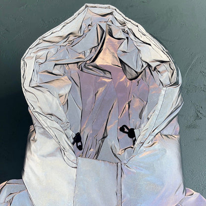 DECODED HOODED 2.0 PUFFER-REFLECTIVE