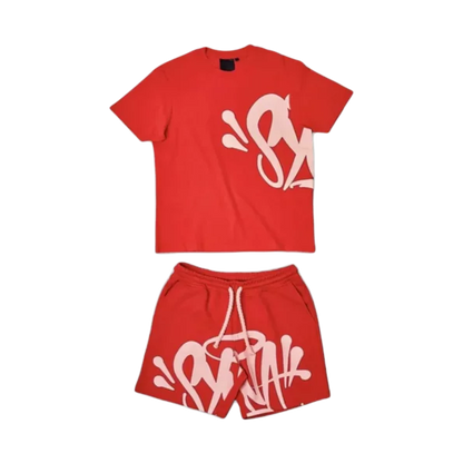SYNA WORLD SHORT-SET RED-PINK