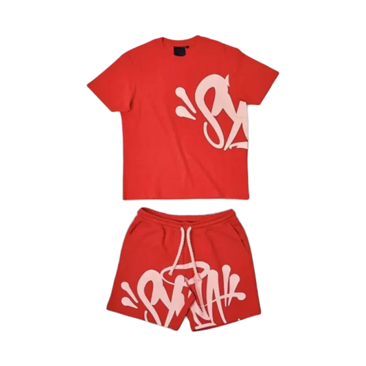 SYNA WORLD SHORT-SET RED-PINK