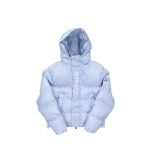 DECODED HOODED PUFFER 2.0 JACKET – ICE BLUE