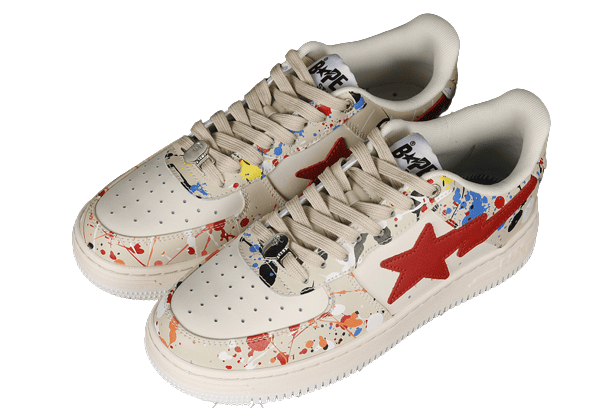 BAPESTA COMBO WHITE-RED