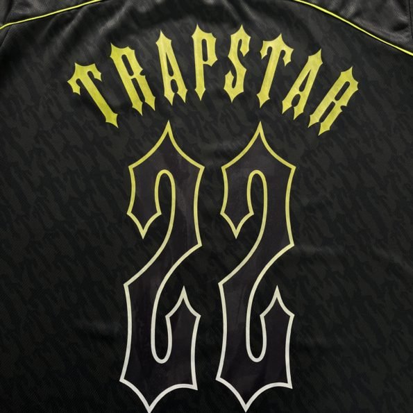 T-SHIRT FOOTBALL JERSEY-BLACK-LIME