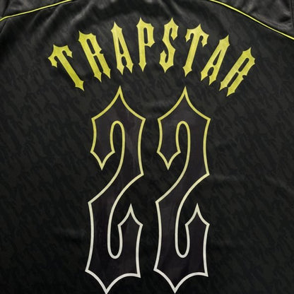 T-SHIRT FOOTBALL JERSEY-BLACK-LIME