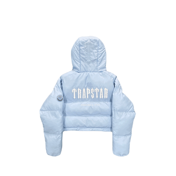 WOMEN’S DECODEED HOODED PUFFER 2.0 JACKET- ICE BLUE