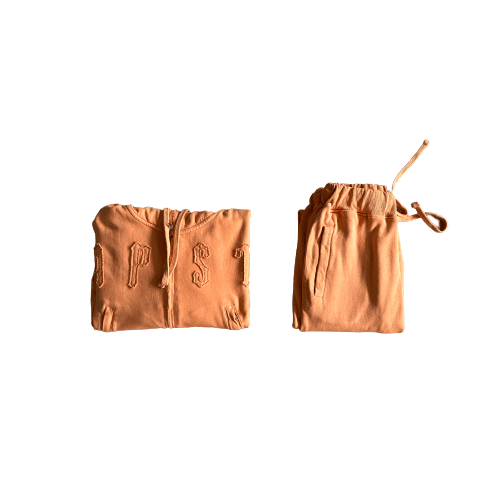 IRONGATE TRACKSUITE CROPPED ZIP ORANGE