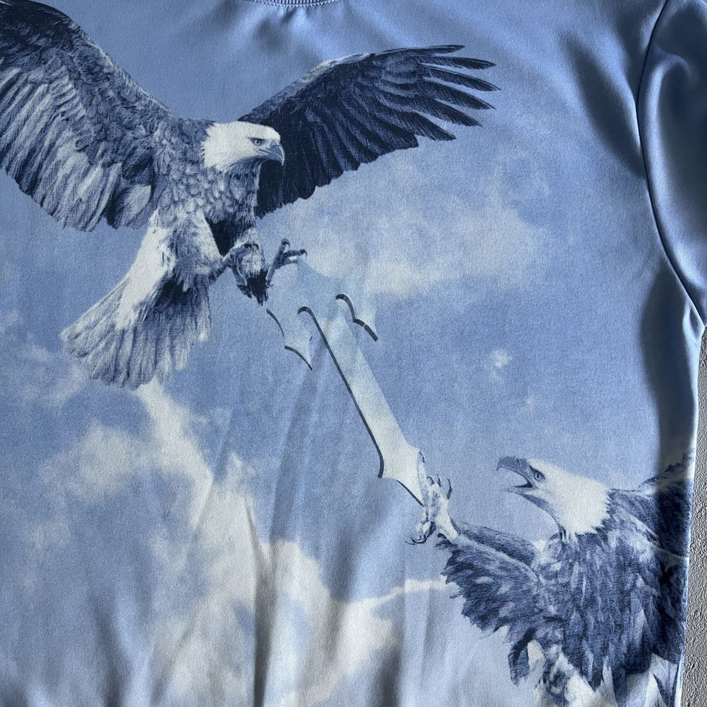 TRACKSUITE EAGLE CREWNECK BLUE-WHITE