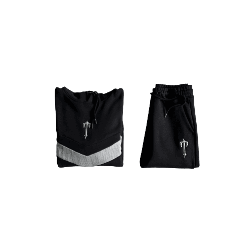 ETRIPE HOODIE TRACKSUITE BLACK/GREY