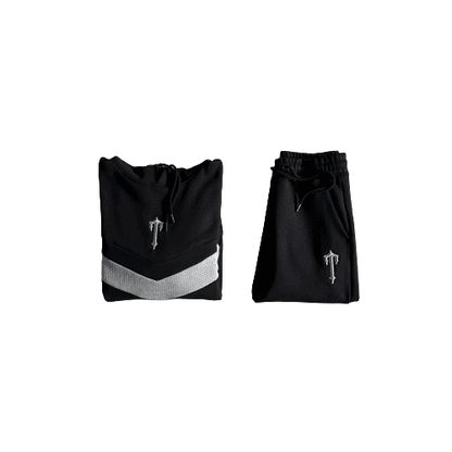 ETRIPE HOODIE TRACKSUITE BLACK/GREY