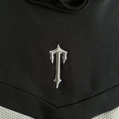 ETRIPE HOODIE TRACKSUITE BLACK/GREY
