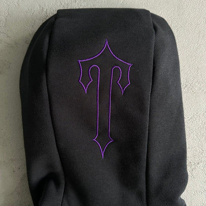 CHENILLE DECDODED 2.0 HOODIE BLACK/PURPLE
