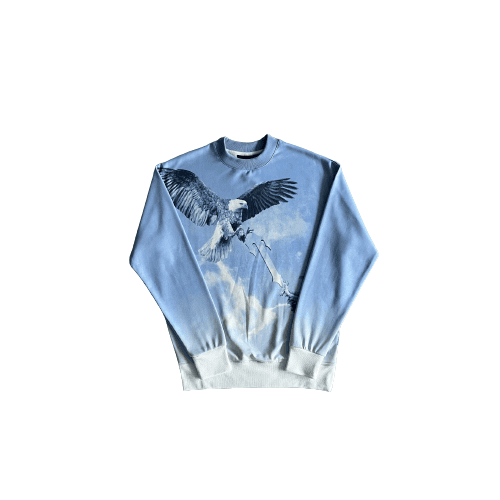 TRACKSUITE EAGLE CREWNECK BLUE-WHITE