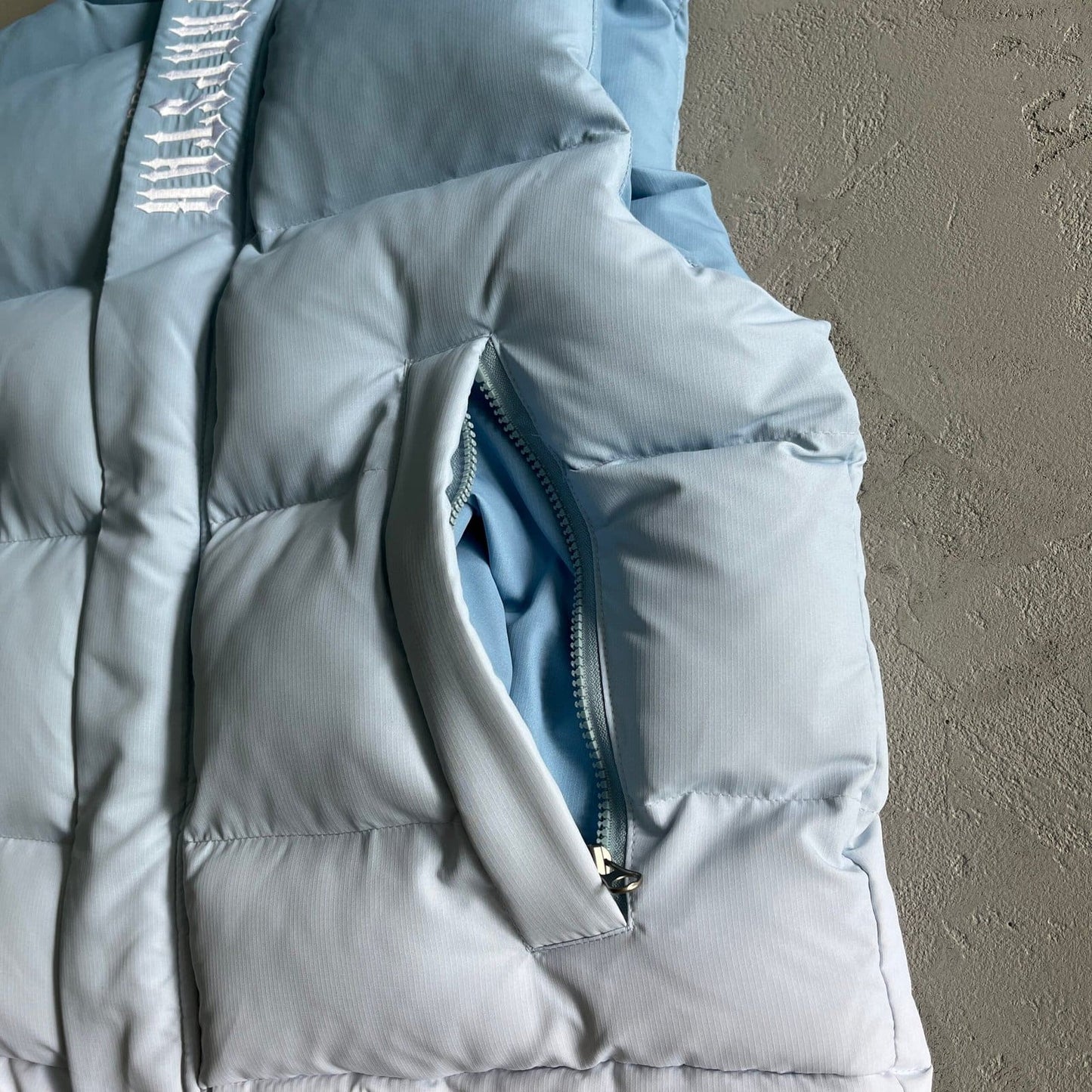 DECODED GILET BLU-LIGHT GRADIENT