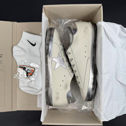 GOLDEN GOOSE FOXING SPARCLE ARGENTO